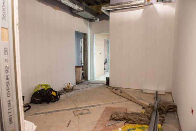 The forensic suite waiting room, each forensic pod contains a waiting room, examination room, shower and toilet along with an aftercare room